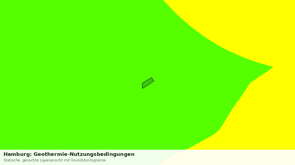 Statische Kartenansicht: Hamburg: Geothermie-Nutzungsbedingungen