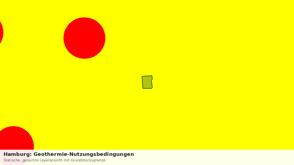 Statische Kartenansicht: Hamburg: Geothermie-Nutzungsbedingungen
