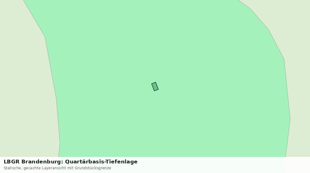 Statische Kartenansicht: LBGR Brandenburg: Quartärbasis-Tiefenlage