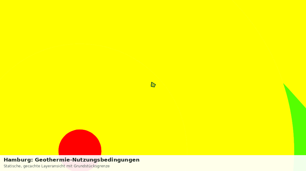 Statische Kartenansicht: Hamburg: Geothermie-Nutzungsbedingungen