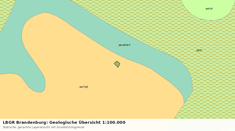 Statische Kartenansicht: LBGR Brandenburg: Geologische Übersicht 1:100.000