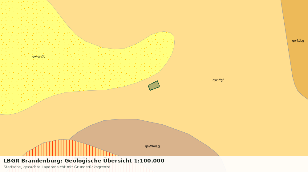 Statische Kartenansicht: LBGR Brandenburg: Geologische Übersicht 1:100.000