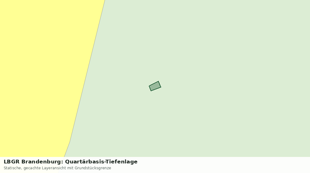 Statische Kartenansicht: LBGR Brandenburg: Quartärbasis-Tiefenlage