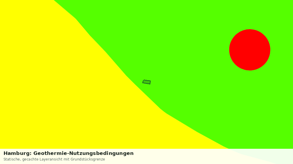 Statische Kartenansicht: Hamburg: Geothermie-Nutzungsbedingungen