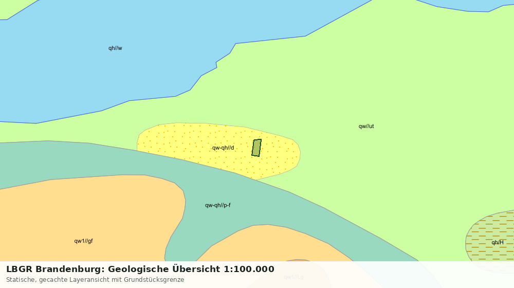 Statische Kartenansicht: LBGR Brandenburg: Geologische Übersicht 1:100.000