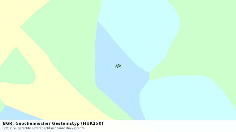 Statische Kartenansicht: BGR: Geochemischer Gesteinstyp (HÜK250)