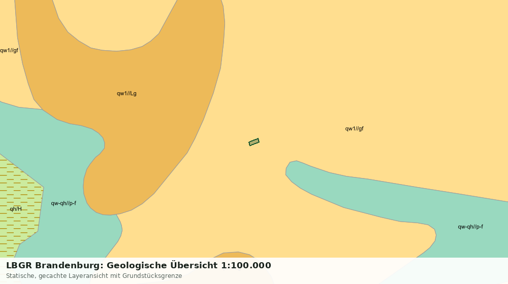 Statische Kartenansicht: LBGR Brandenburg: Geologische Übersicht 1:100.000
