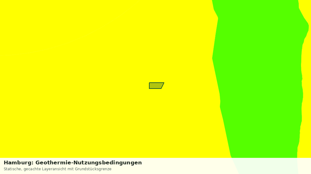 Statische Kartenansicht: Hamburg: Geothermie-Nutzungsbedingungen