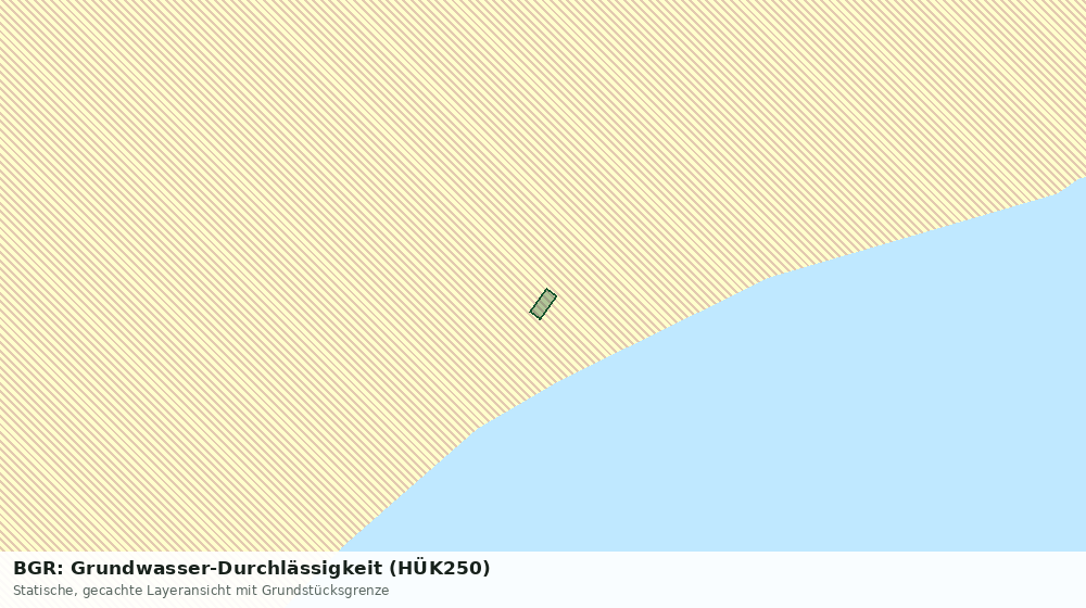 Statische Kartenansicht: BGR: Grundwasser-Durchlässigkeit (HÜK250)