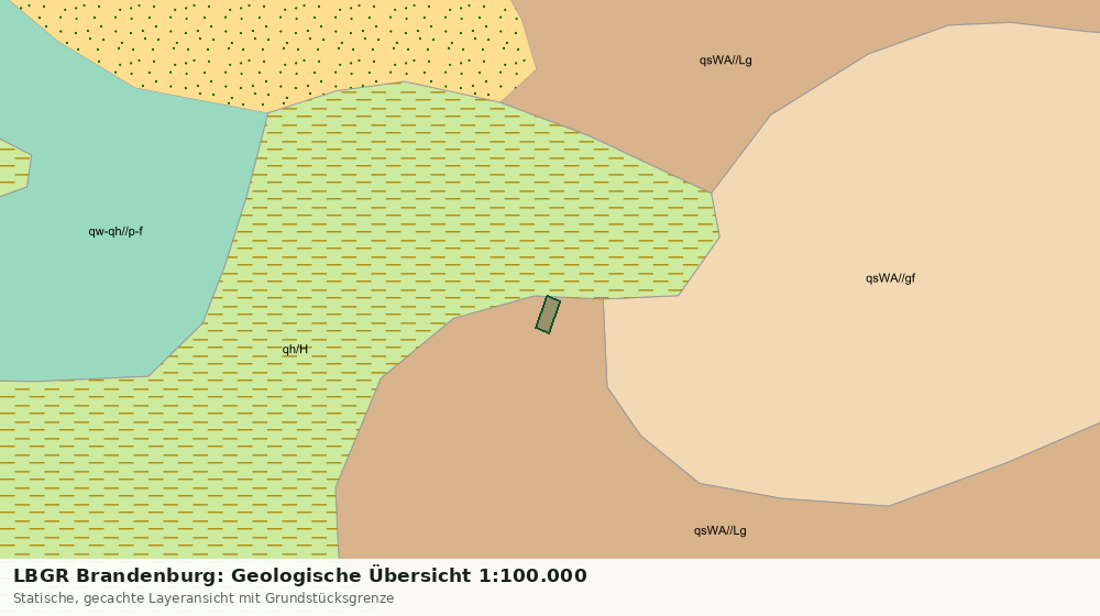 Statische Kartenansicht: LBGR Brandenburg: Geologische Übersicht 1:100.000