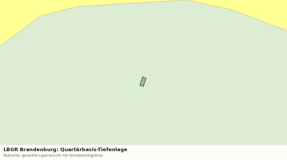 Statische Kartenansicht: LBGR Brandenburg: Quartärbasis-Tiefenlage
