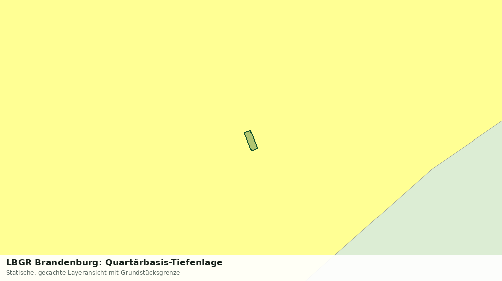Statische Kartenansicht: LBGR Brandenburg: Quartärbasis-Tiefenlage