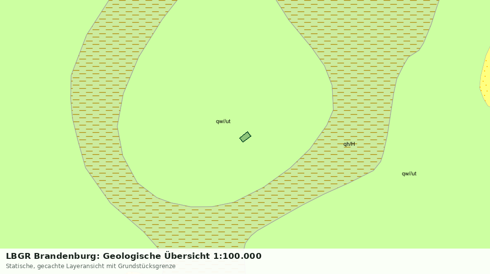 Statische Kartenansicht: LBGR Brandenburg: Geologische Übersicht 1:100.000