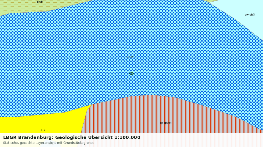 Statische Kartenansicht: LBGR Brandenburg: Geologische Übersicht 1:100.000