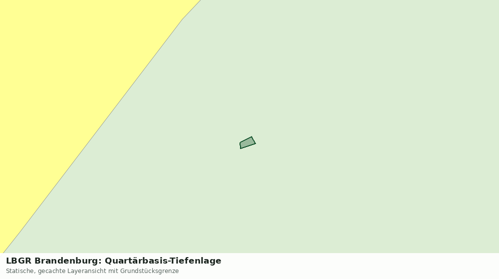 Statische Kartenansicht: LBGR Brandenburg: Quartärbasis-Tiefenlage