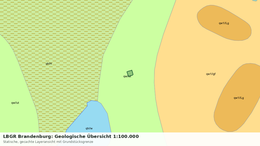 Statische Kartenansicht: LBGR Brandenburg: Geologische Übersicht 1:100.000