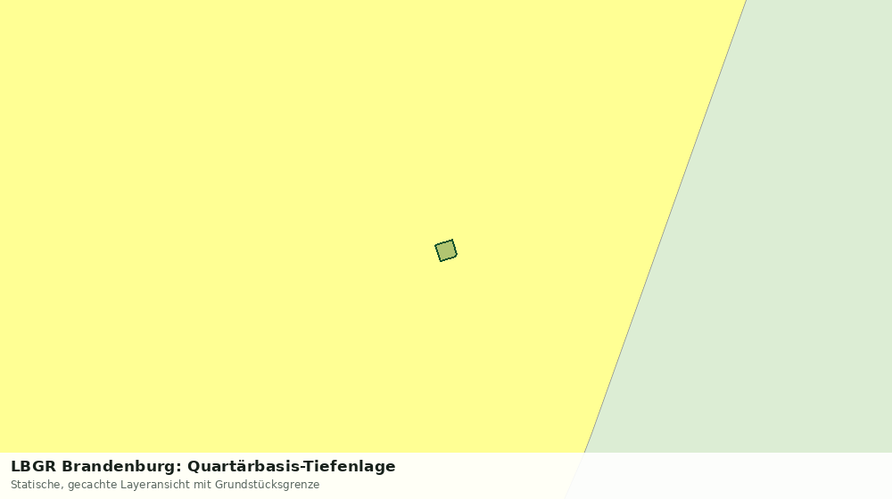 Statische Kartenansicht: LBGR Brandenburg: Quartärbasis-Tiefenlage