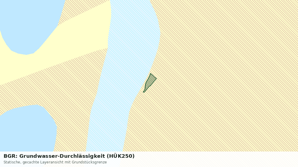 Statische Kartenansicht: BGR: Grundwasser-Durchlässigkeit (HÜK250)