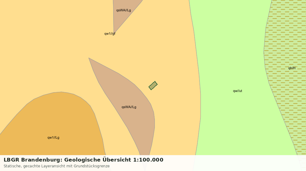 Statische Kartenansicht: LBGR Brandenburg: Geologische Übersicht 1:100.000