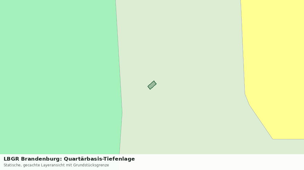 Statische Kartenansicht: LBGR Brandenburg: Quartärbasis-Tiefenlage