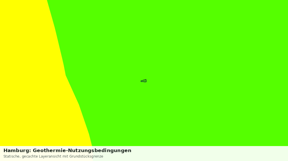 Statische Kartenansicht: Hamburg: Geothermie-Nutzungsbedingungen