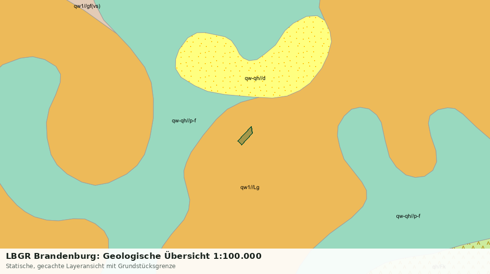 Statische Kartenansicht: LBGR Brandenburg: Geologische Übersicht 1:100.000