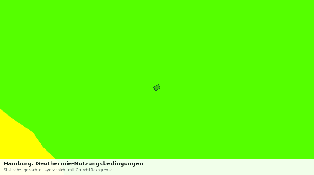 Statische Kartenansicht: Hamburg: Geothermie-Nutzungsbedingungen