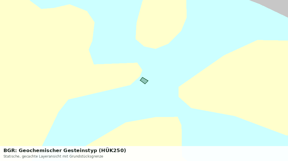 Statische Kartenansicht: BGR: Geochemischer Gesteinstyp (HÜK250)
