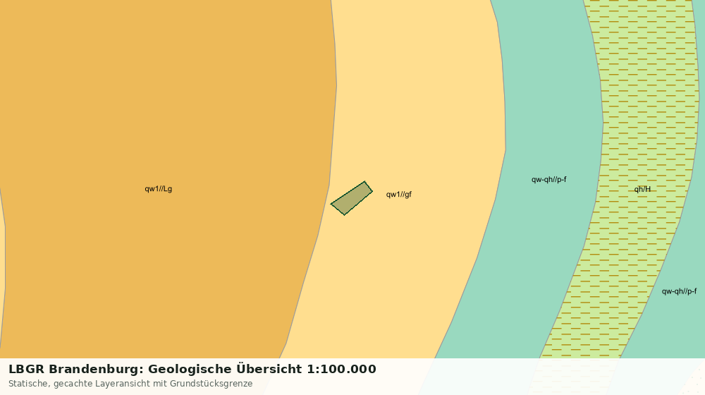 Statische Kartenansicht: LBGR Brandenburg: Geologische Übersicht 1:100.000