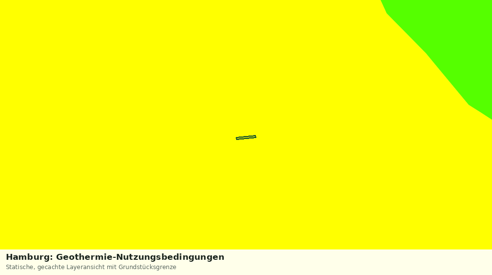 Statische Kartenansicht: Hamburg: Geothermie-Nutzungsbedingungen
