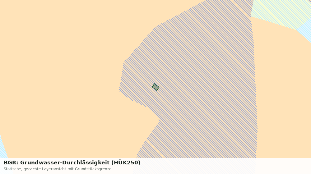 Statische Kartenansicht: BGR: Grundwasser-Durchlässigkeit (HÜK250)
