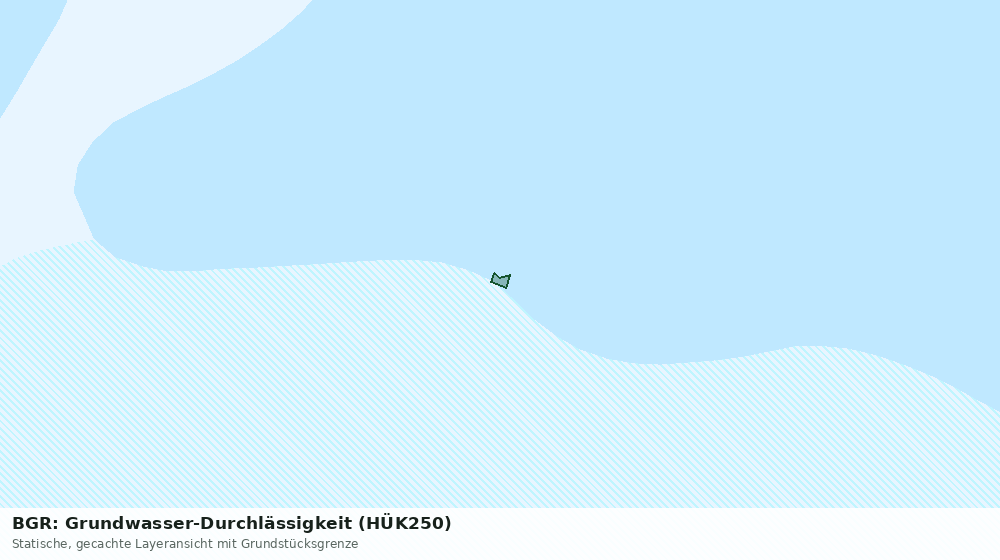 Statische Kartenansicht: BGR: Grundwasser-Durchlässigkeit (HÜK250)