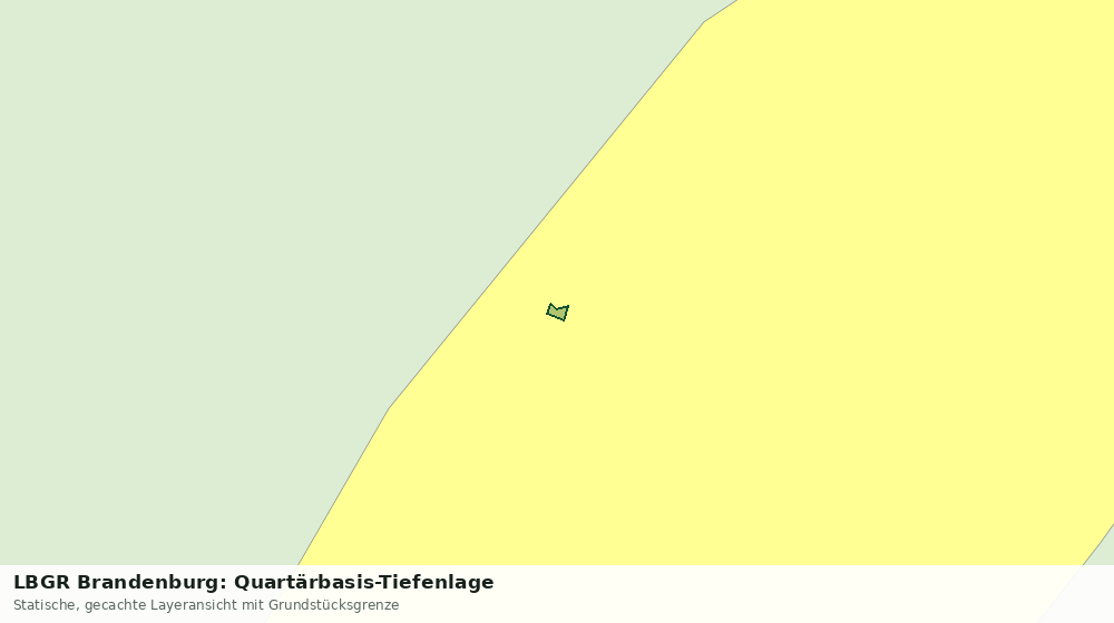 Statische Kartenansicht: LBGR Brandenburg: Quartärbasis-Tiefenlage