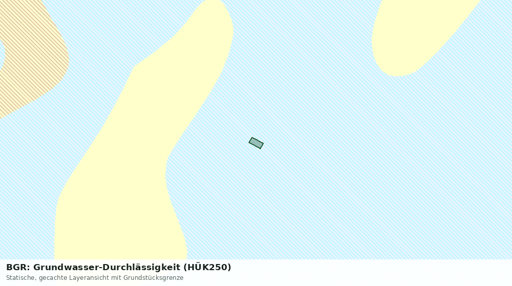 Statische Kartenansicht: BGR: Grundwasser-Durchlässigkeit (HÜK250)