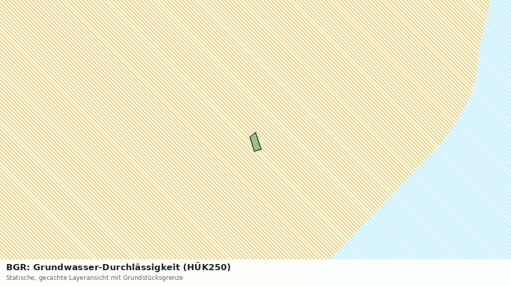 Statische Kartenansicht: BGR: Grundwasser-Durchlässigkeit (HÜK250)