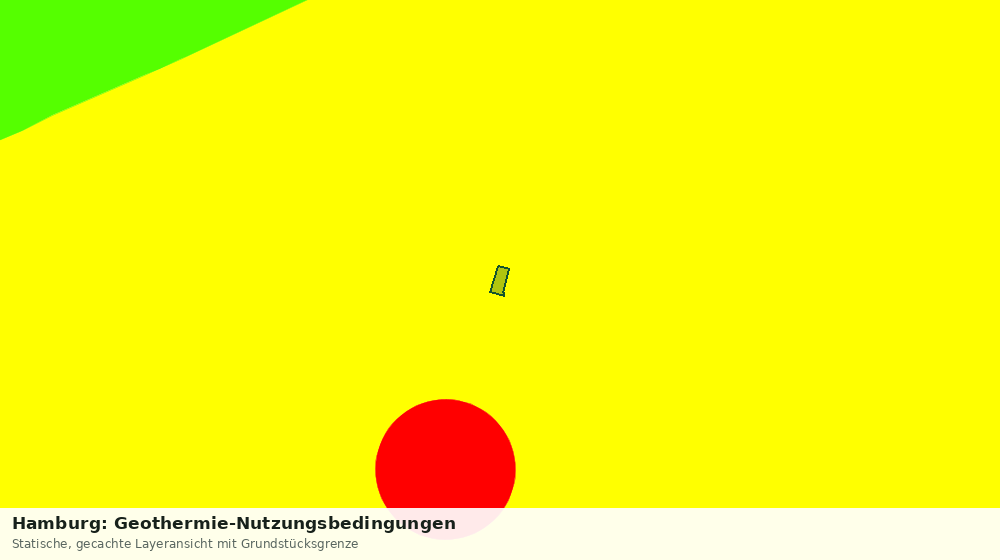 Statische Kartenansicht: Hamburg: Geothermie-Nutzungsbedingungen