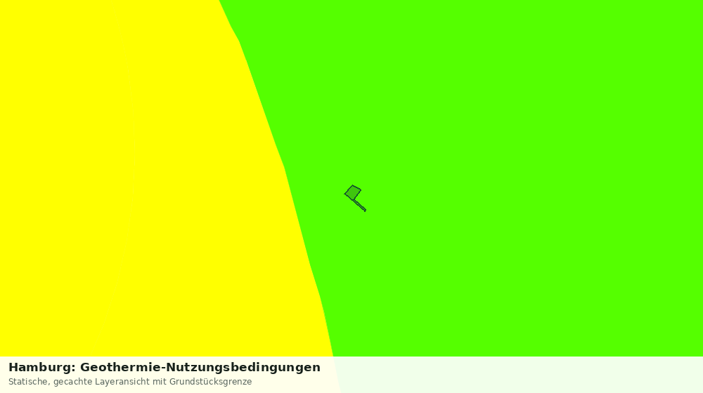 Statische Kartenansicht: Hamburg: Geothermie-Nutzungsbedingungen