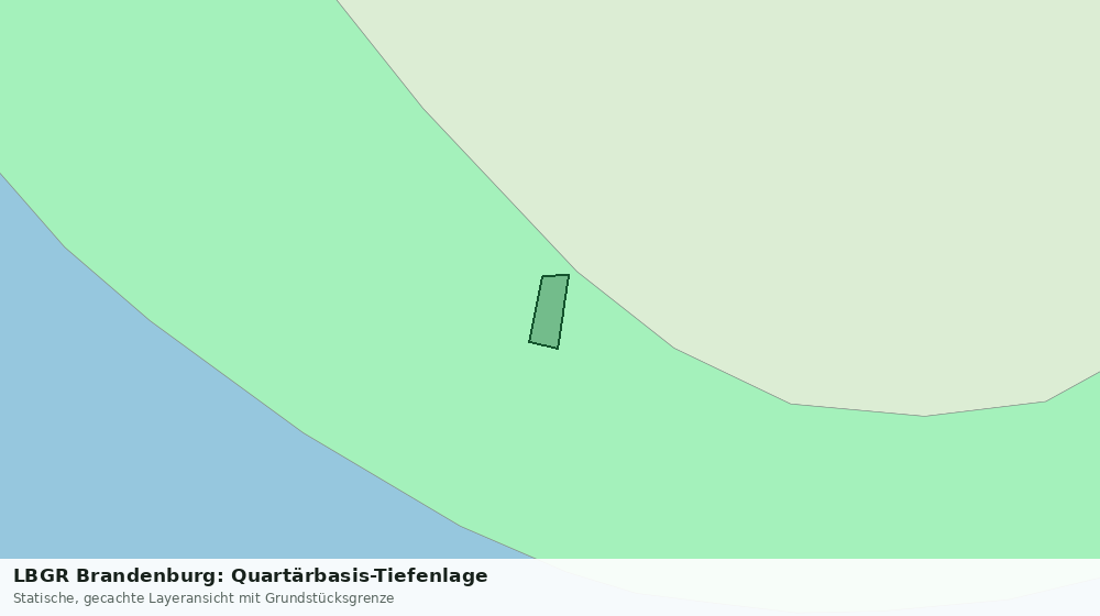 Statische Kartenansicht: LBGR Brandenburg: Quartärbasis-Tiefenlage