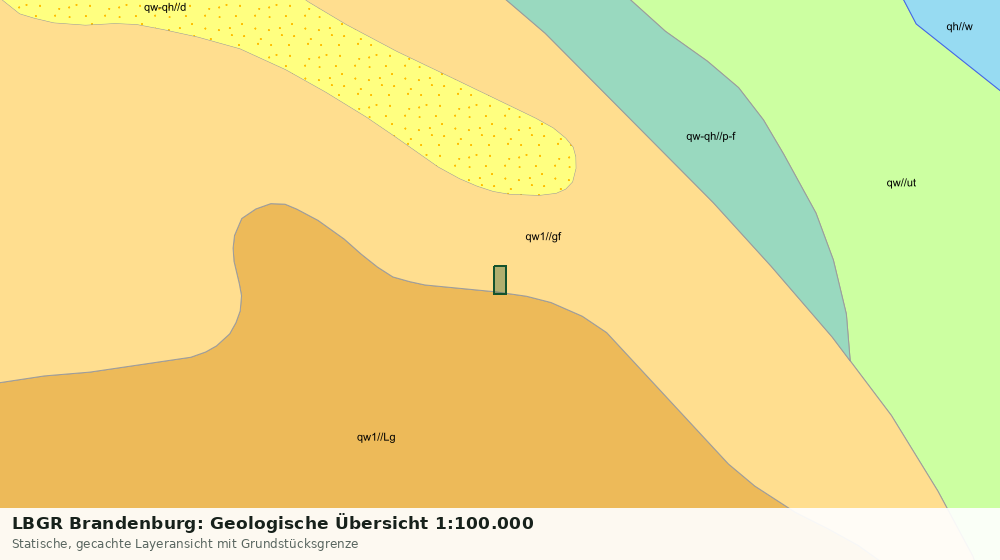 Statische Kartenansicht: LBGR Brandenburg: Geologische Übersicht 1:100.000