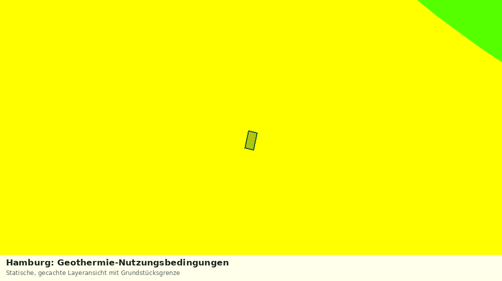 Statische Kartenansicht: Hamburg: Geothermie-Nutzungsbedingungen