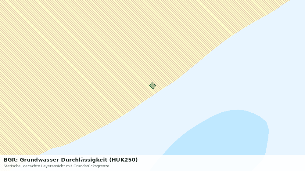 Statische Kartenansicht: BGR: Grundwasser-Durchlässigkeit (HÜK250)