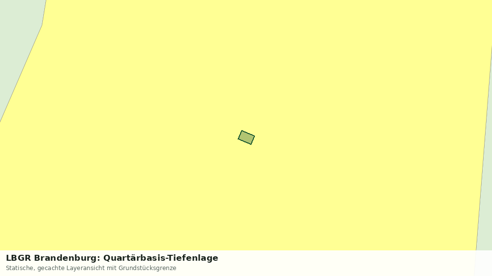 Statische Kartenansicht: LBGR Brandenburg: Quartärbasis-Tiefenlage