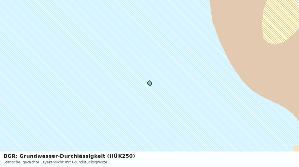 Statische Kartenansicht: BGR: Grundwasser-Durchlässigkeit (HÜK250)