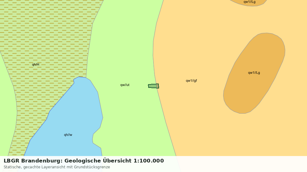 Statische Kartenansicht: LBGR Brandenburg: Geologische Übersicht 1:100.000