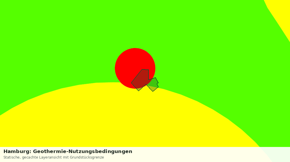Statische Kartenansicht: Hamburg: Geothermie-Nutzungsbedingungen