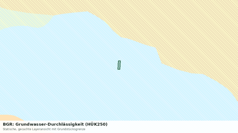 Statische Kartenansicht: BGR: Grundwasser-Durchlässigkeit (HÜK250)