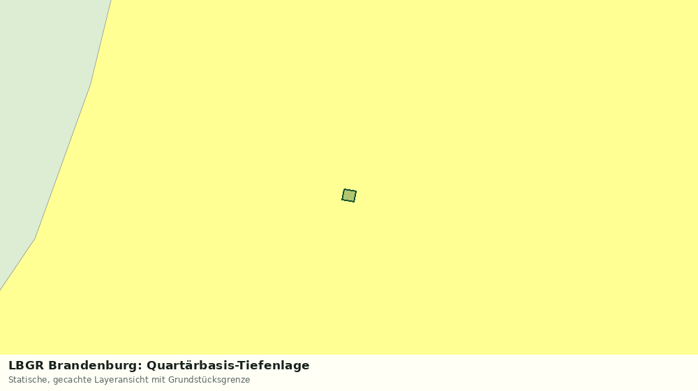 Statische Kartenansicht: LBGR Brandenburg: Quartärbasis-Tiefenlage