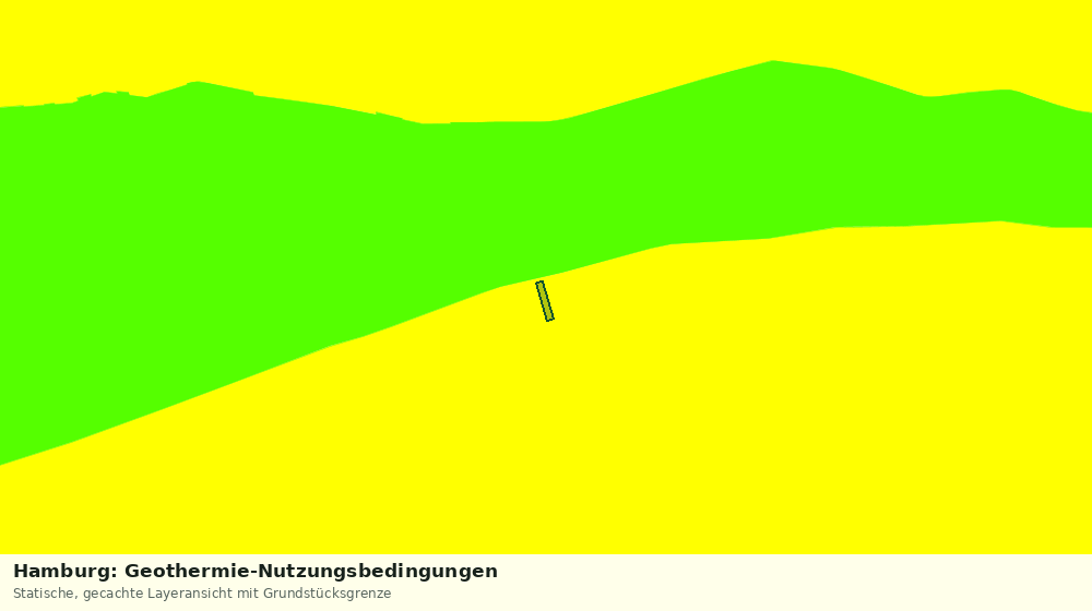 Statische Kartenansicht: Hamburg: Geothermie-Nutzungsbedingungen