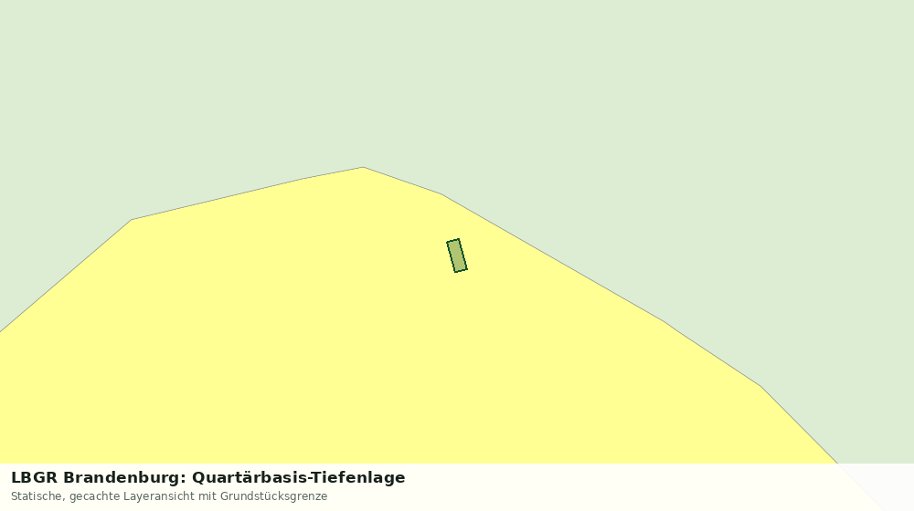 Statische Kartenansicht: LBGR Brandenburg: Quartärbasis-Tiefenlage