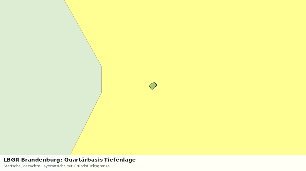 Statische Kartenansicht: LBGR Brandenburg: Quartärbasis-Tiefenlage